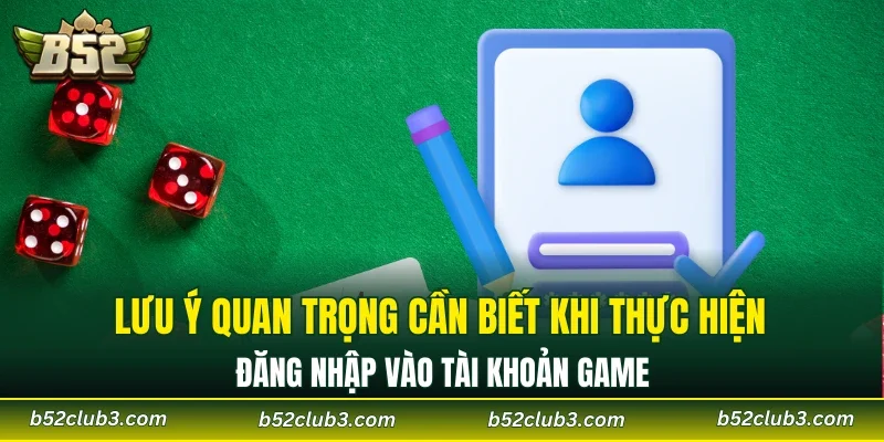Lưu ý quan trọng cần biết khi thực hiện